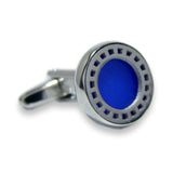 Manchetknopen Cirkel Helder blauw