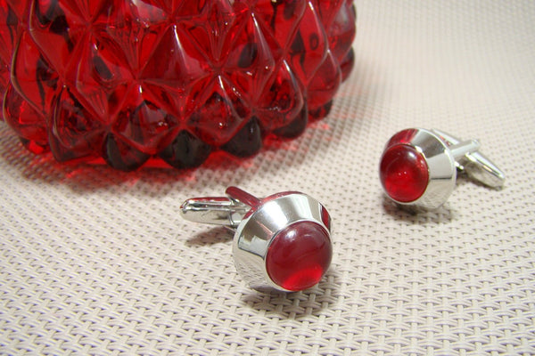 Manchetknopen Cirkel Rood Tinten