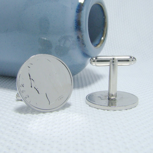 Manchetknopen Belgie 1 Frank 1972