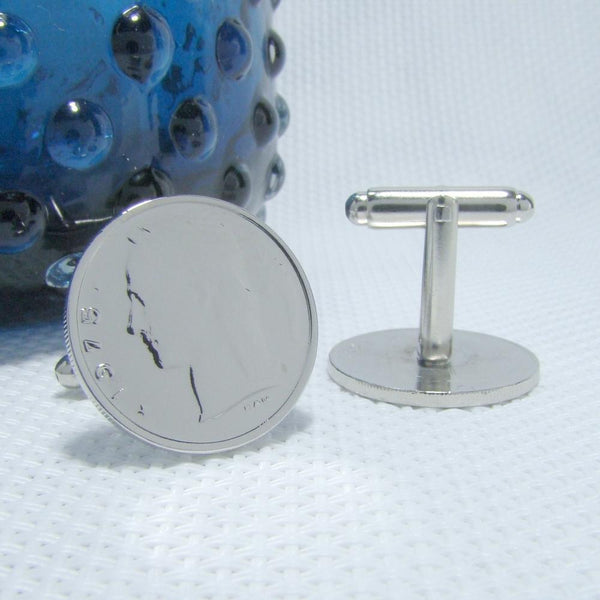 Manchetknopen Belgie 1 Frank 1975