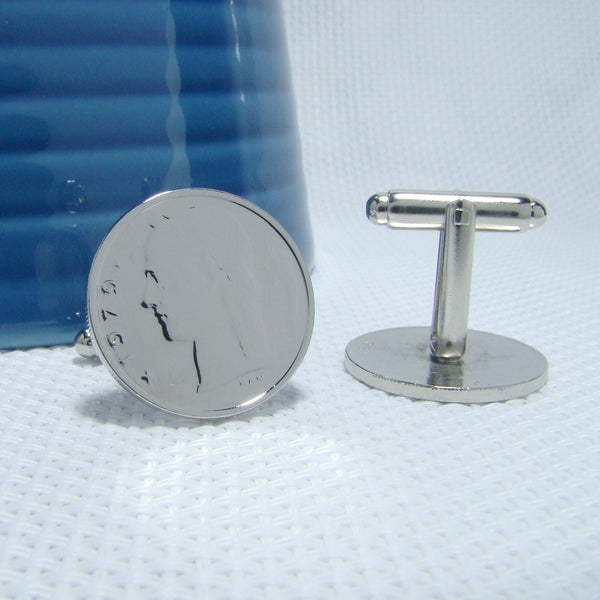 Manchetknopen Belgie 1 Frank 1979