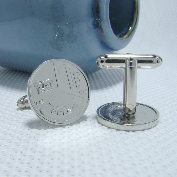 Manchetknopen Belgie 1 Frank 1990