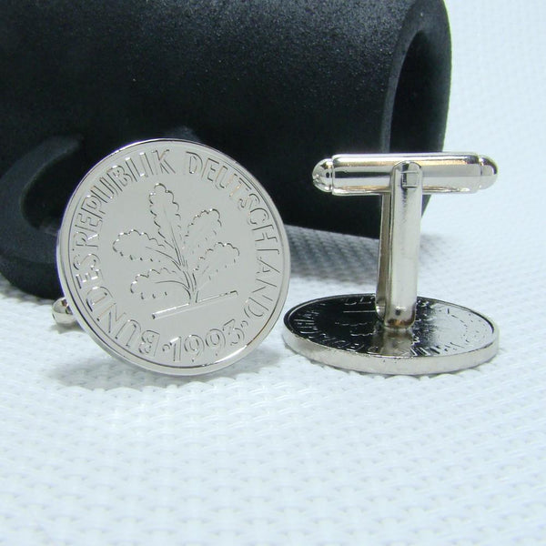 Manchetknopen Duitsland gemaakt van 50 Pfennig 1993