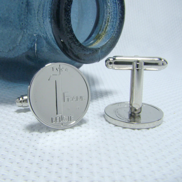 Manchetknopen Belgie 1 Frank 1994