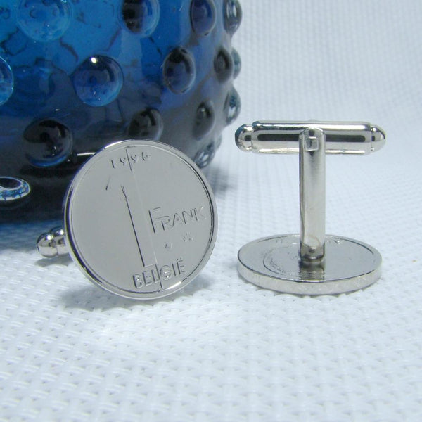 Manchetknopen Belgie 1 Frank 1996