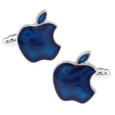 Manchetknopen Apple Blauw