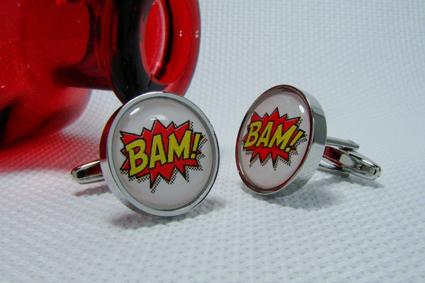 Manchetknopen Strips Bam