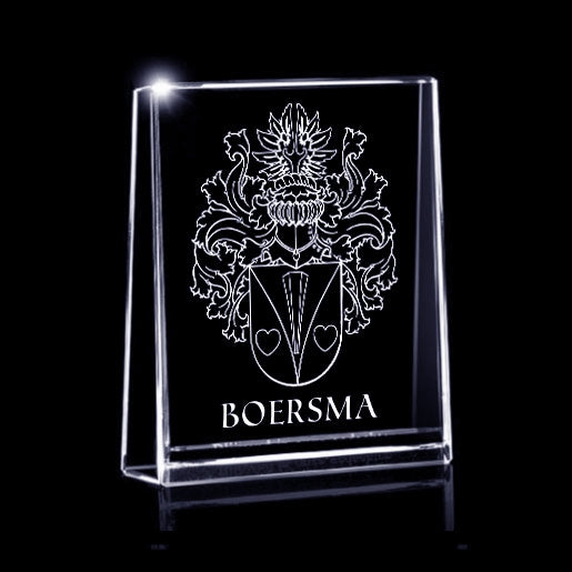 Glasgeschenk Rock - 120x120x30 mm - met gravure naar keuze