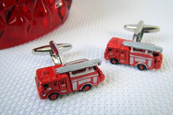 Manchetknopen Brandweerwagen Rood