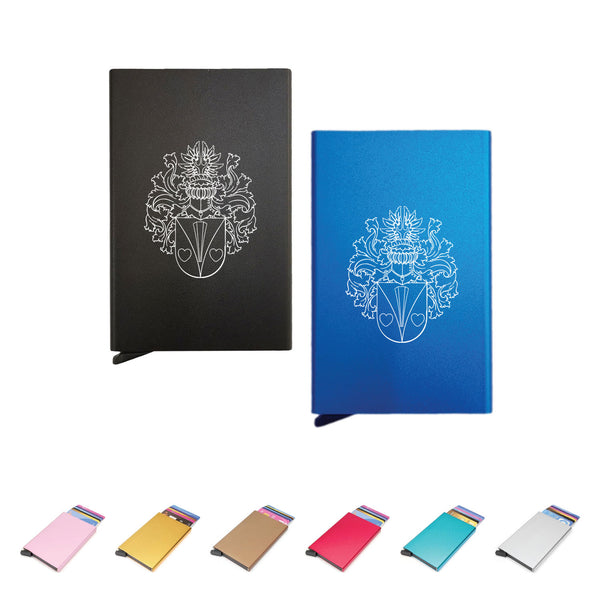 Creditcardhouder inclusief uw Familiewapen