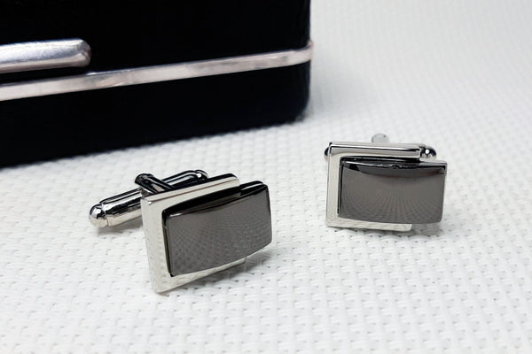 Manchetknopen Block Grey