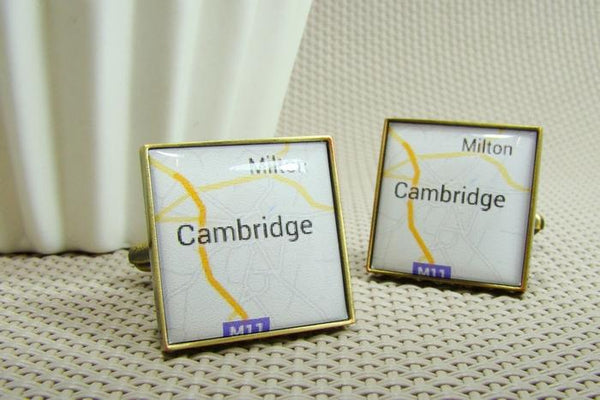 Manchetknopen Google Maps Cambridge
