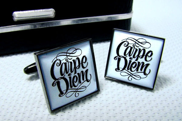 Manchetknopen Carpe Diem