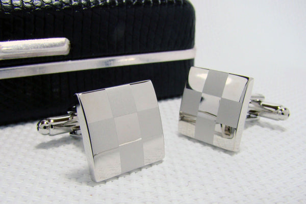 Manchetknopen Cross Hatch