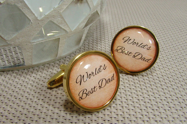 Manchetknopen World's Best Dad