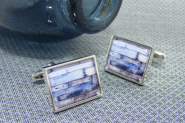 Manchetknopen Steigerhout