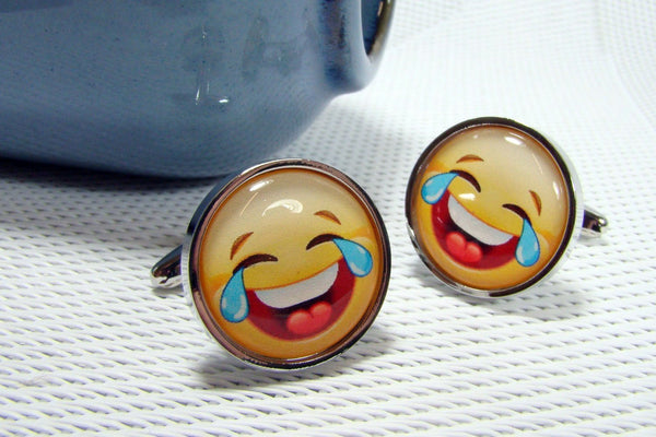 Manchetknopen Smiley Laughing