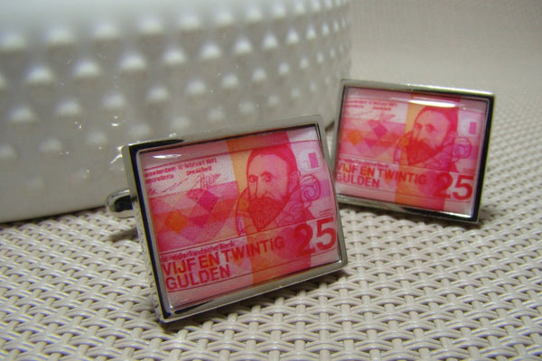 Manchetknopen Briefgeld 25 Gulden