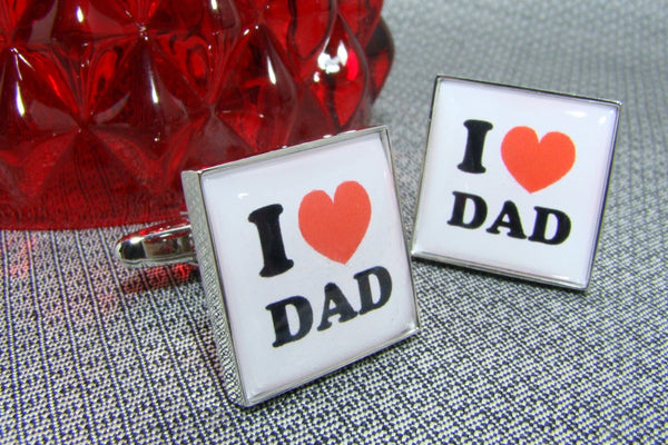Manchetknopen I Love Dad
