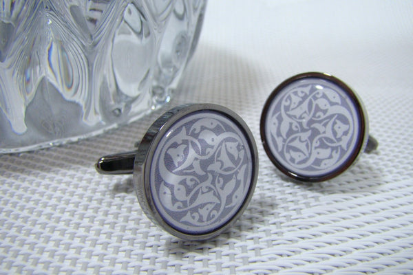 Manchetknopen Twist Grijs