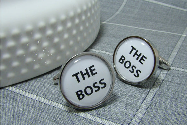 Manchetknopen The Boss Wit
