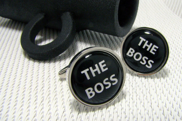 Manchetknopen The Boss Zwart