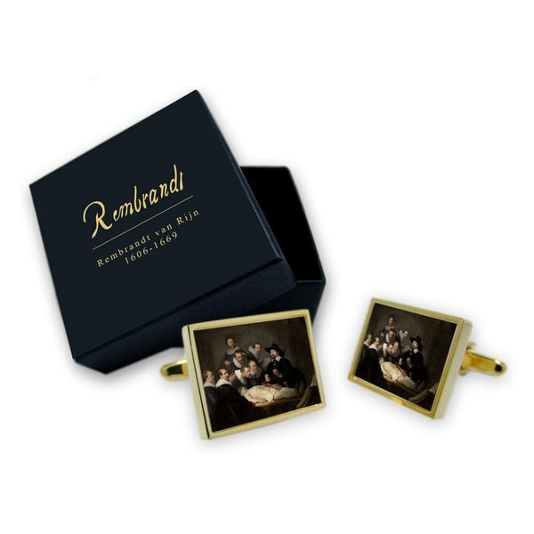 Kunst Manchetknopen Rembrandt van Rijn - De anatomische les van Dr. Nicolaes Tulp