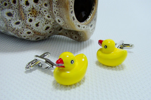 Manchetknopen Geel Bad Eendje