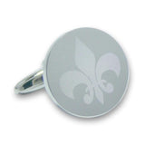 Manchetknopen Fleur-de-Lys Gegraveerd