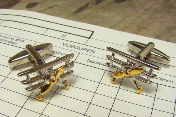 Manchetknopen Vliegtuig Fokker Dr1