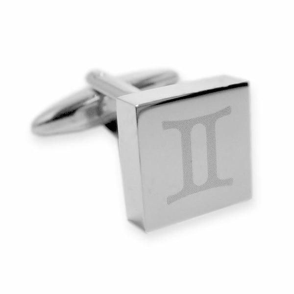 Manchetknoop Horoscoop Tweeling Gegraveerd (PER STUK)