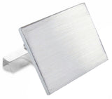 Zilveren Manchetknopen Rechthoek met Logogravure - Sterling Zilver