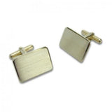 Op aanvraag - Gouden Manchetknopen Rechthoek met uw Familiewapen - 14K Geelgoud