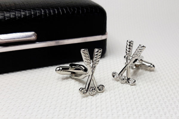 Manchetknopen Golfclubs - Zilverkleurig