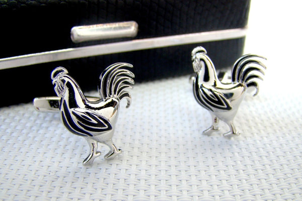 Manchetknopen Haan - Zilverkleurig