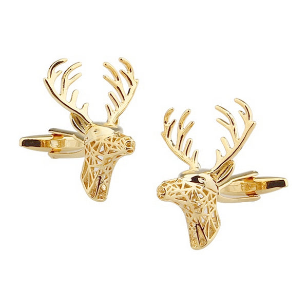 Manchetknopen Hert Goudkleurig