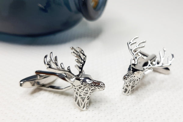 Manchetknopen Hert Zilverkleurig