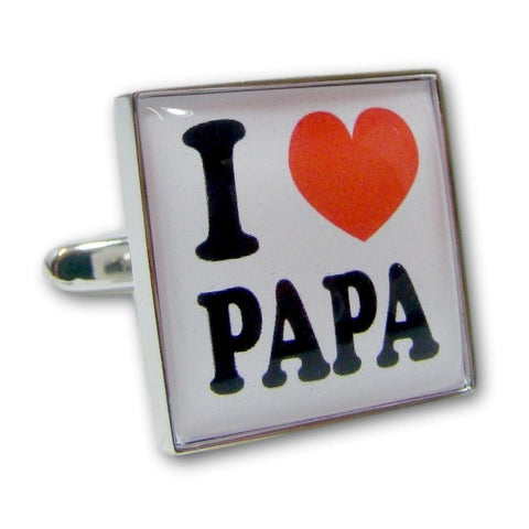 Manchetknopen I Love Papa