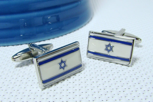 Manchetknopen Vlag Israel