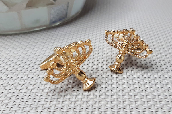 Manchetknopen Chanoekia - Kandelaar