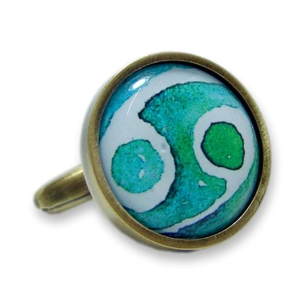 Manchetknoop Sterrenbeeld Kreeft Aquarel (PER STUK)