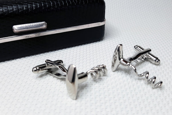 Manchetknopen Kurkentrekker - Zilverkleurig