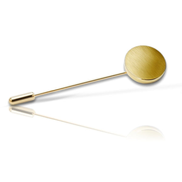 Gouden Reversspeld Mat met Logo - 14K Geelgoud