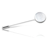 Reversspeld Mat Rond met Logogravure - Echt Zilver
