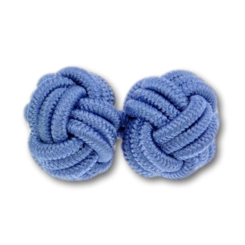Manchetknopen Blauw (zee) Gevlochten