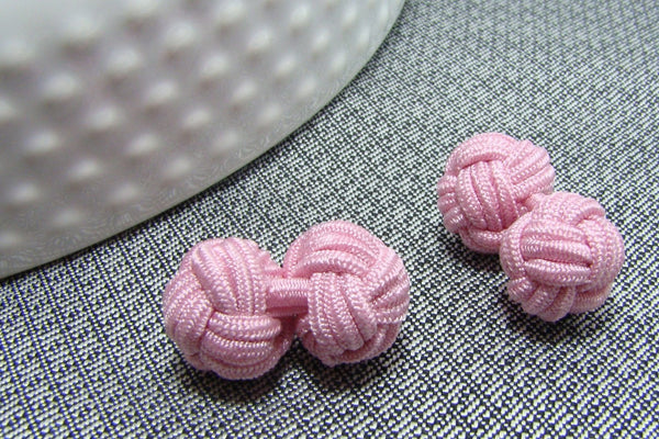 Manchetknopen Roze Gevlochten