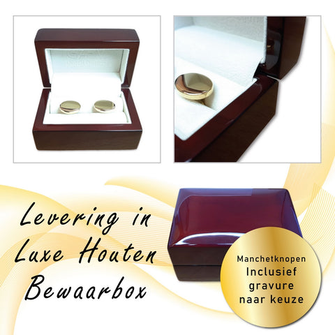 Gouden Manchetknopen - 14K geelgoud - Bol