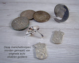 Zilveren Gulden Manchetknopen - Nederlandse Leeuw