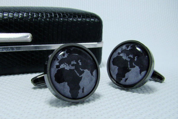 Manchetknopen Moeder Aarde Zwart