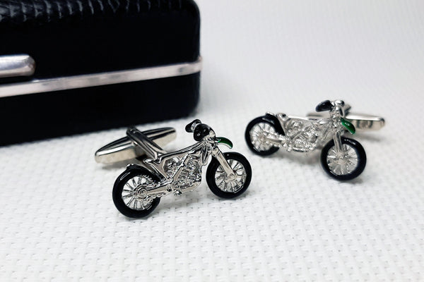 Manchetknopen Zilverkleurige Chopper